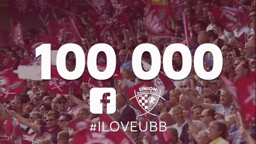 gif UBB 100000 fans Facebook rugby Top14