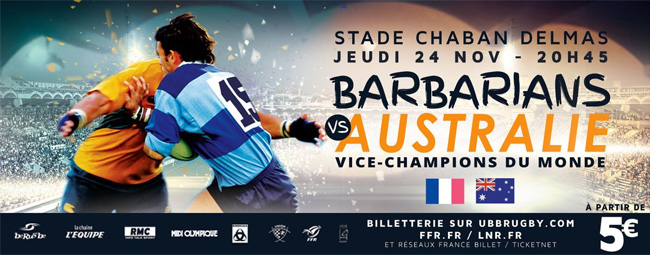 Barbarians Australie Chaban Bordeaux