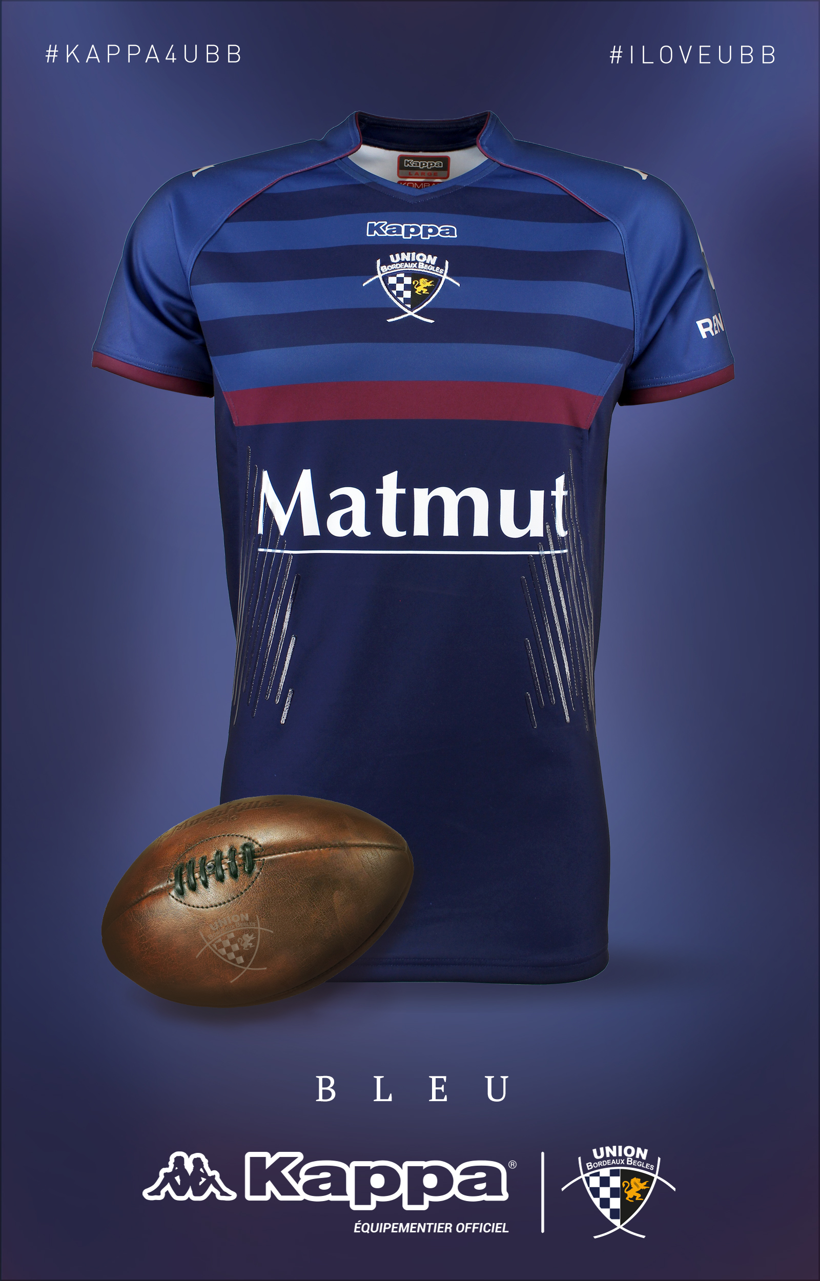 Maillot Domicile Sarrasins Rugby 2016-2017 - Taille Grand Adulte, Occasion, Marque BLK