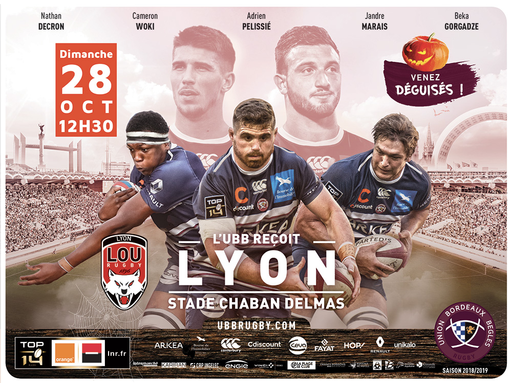 UBB - Lyon - stade Chaban Delmas