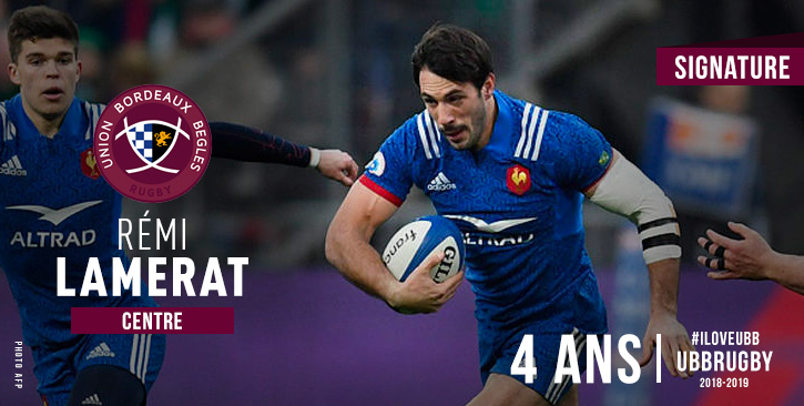 Rémi Lamerat s'engage à l'UBBrugby