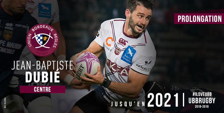 Jean-Baptiste Dubié prolonge à l'Union Bordeaux Bègles