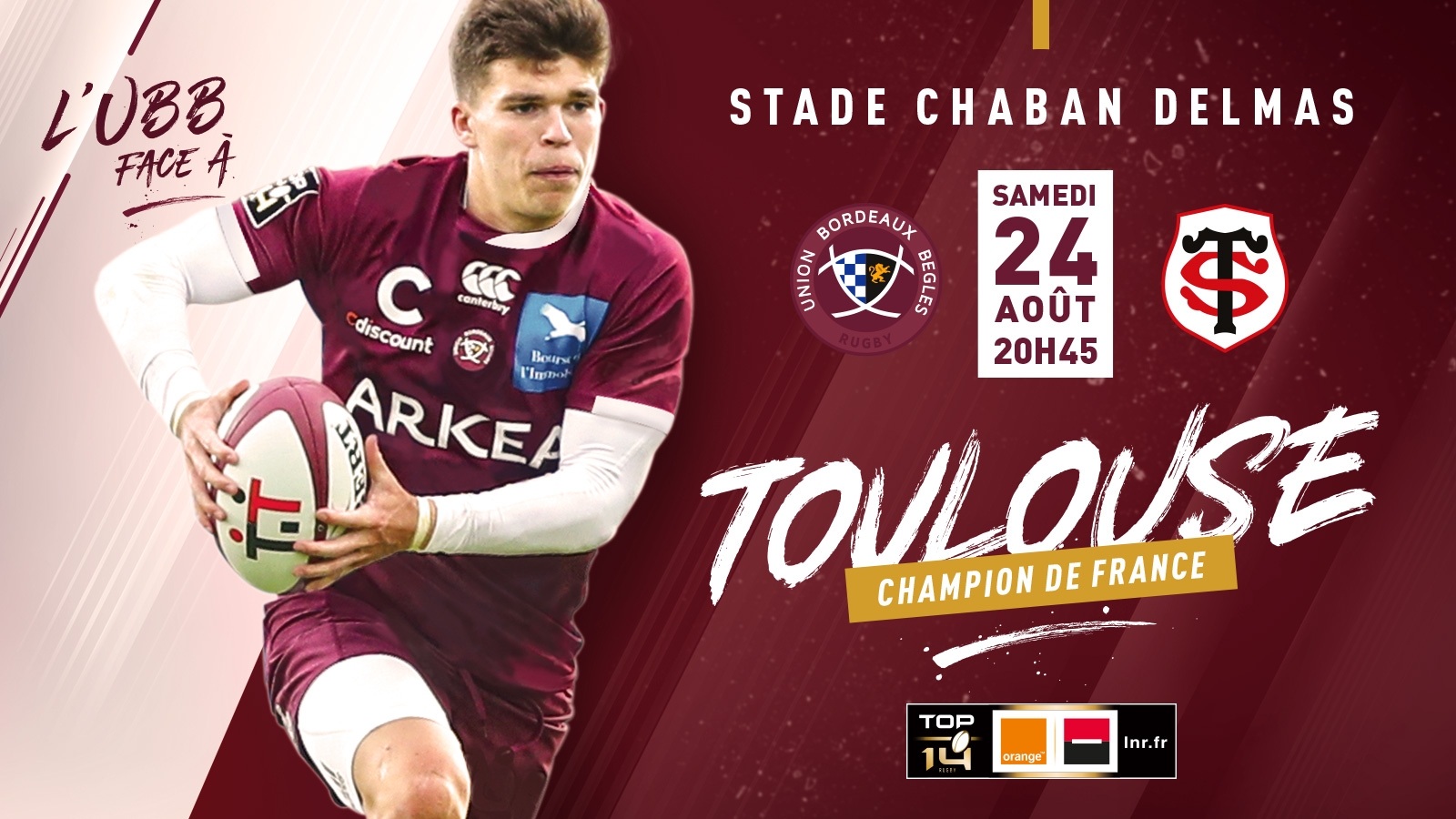 L'UBB face au champion toulousain