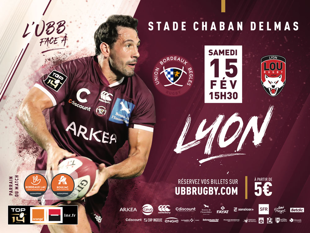 Rémi Lamerat et l'UBB attendent Lyon lors de la 15e journée de Top 14