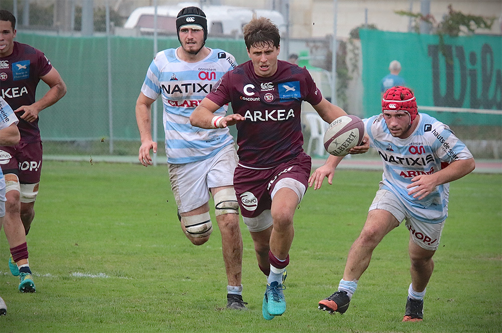 Simon Desaubies a marqué l'un des trois essais de l'UBB contre le Racing 92