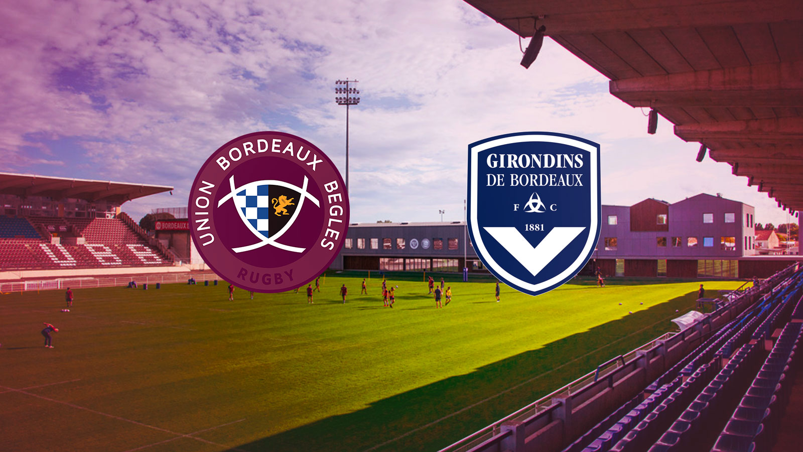 Les Girondins à l'UBB - football - rugby