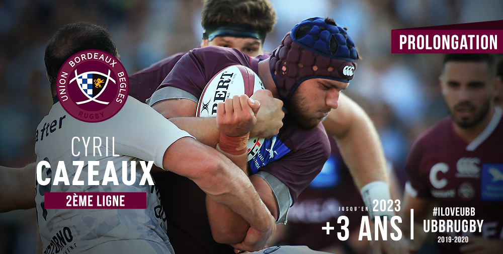 Cyril Cazeaux prolonge à l'UBB