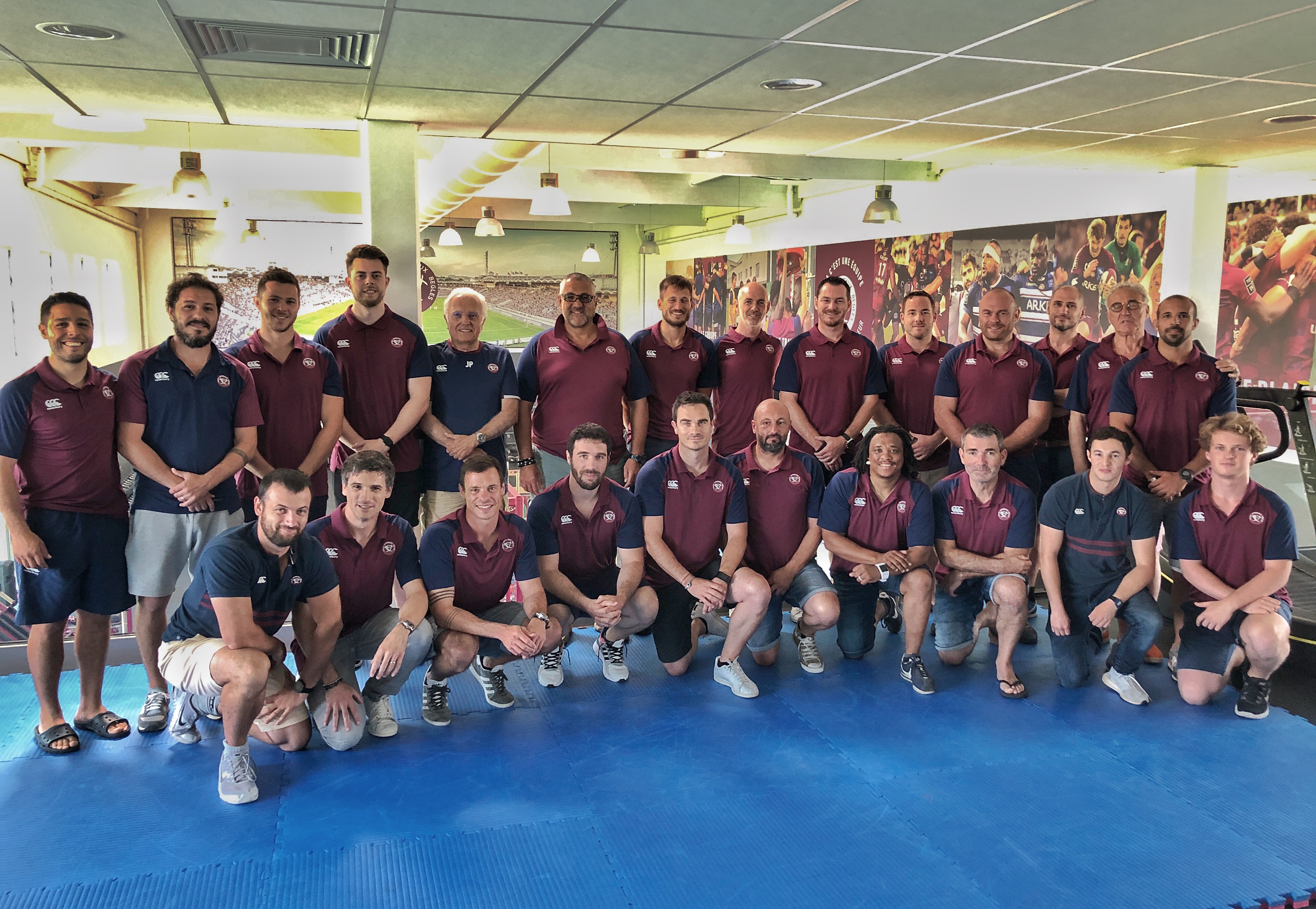 Staff UBB rugby Christophe Urios