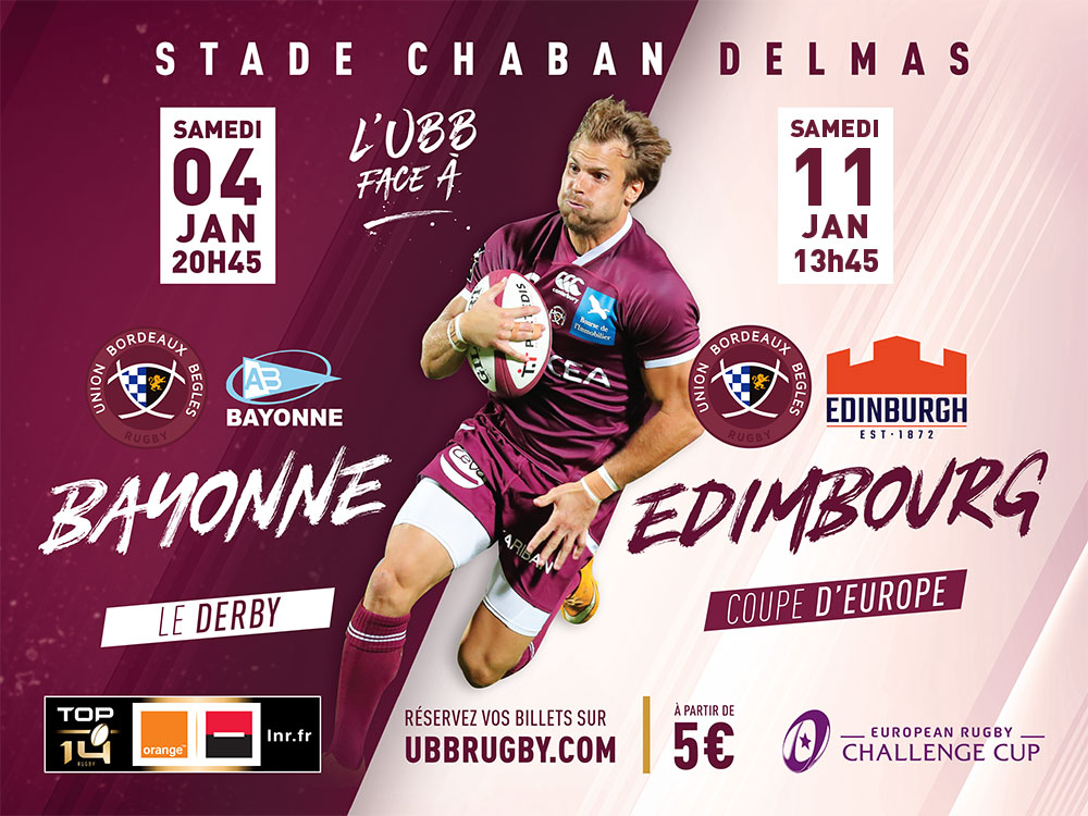 UBB Aviron Bayonnais Edimbourg Chaban