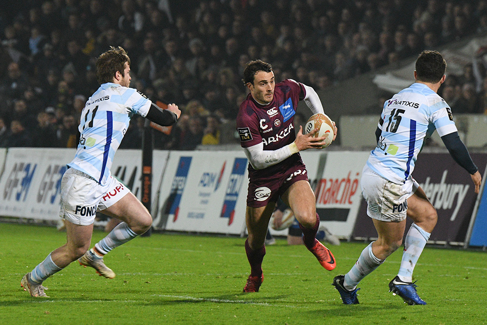 Nans Ducuing à l'attaque face au Racing 92