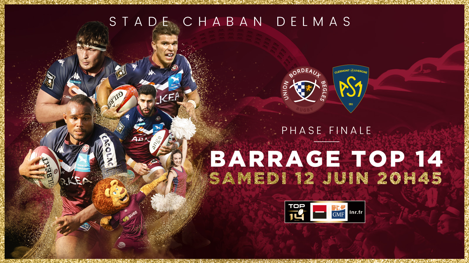 Barrage UBB - Clermont - saison 2020-2021