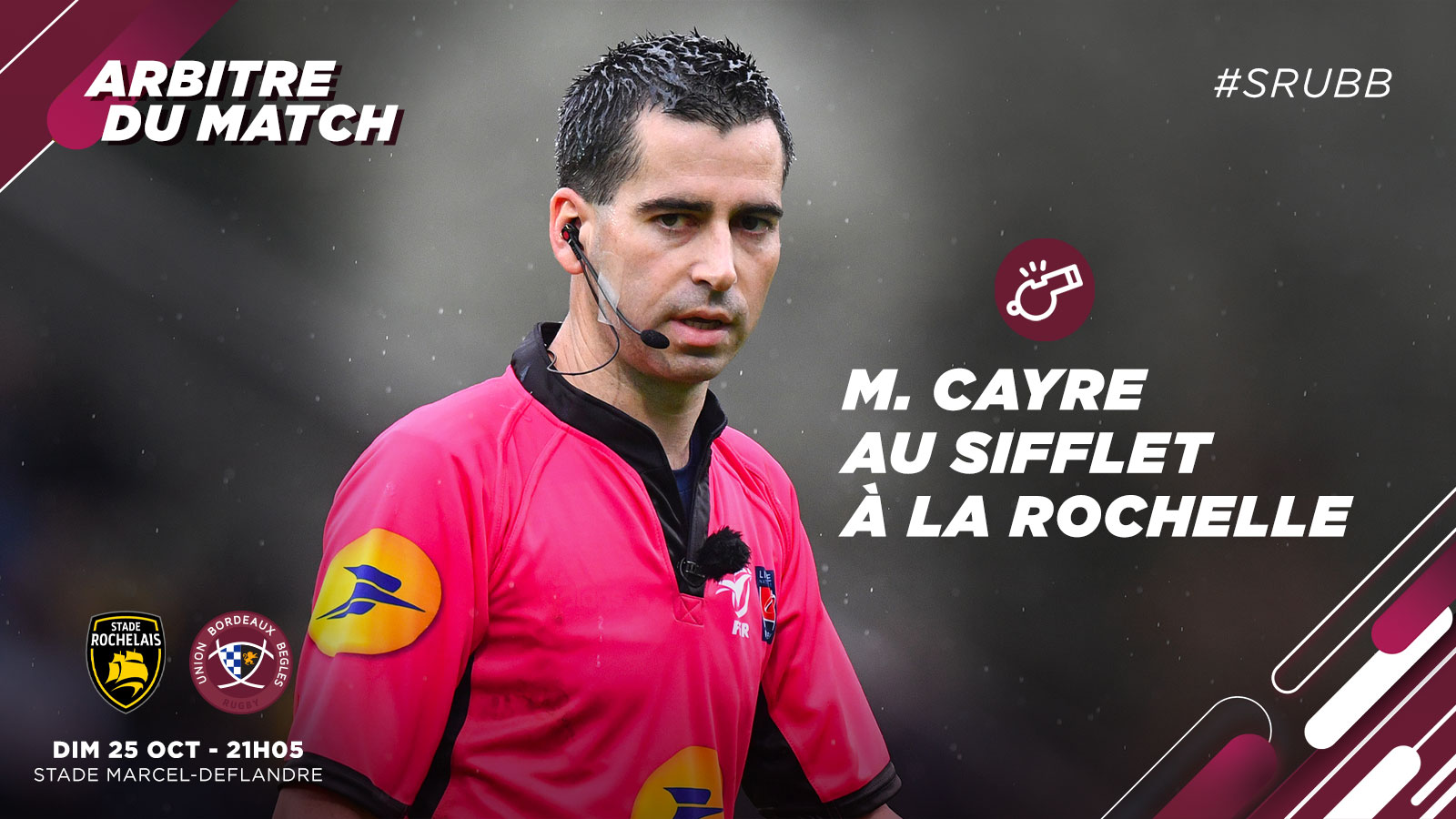 Ludovic Cayre au sifflet à La Rochelle