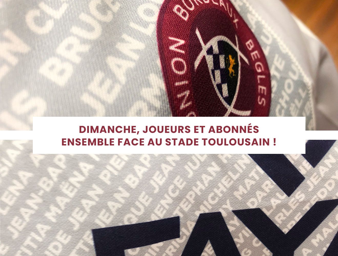 Un maillot UBB spécial abonnés à Toulouse