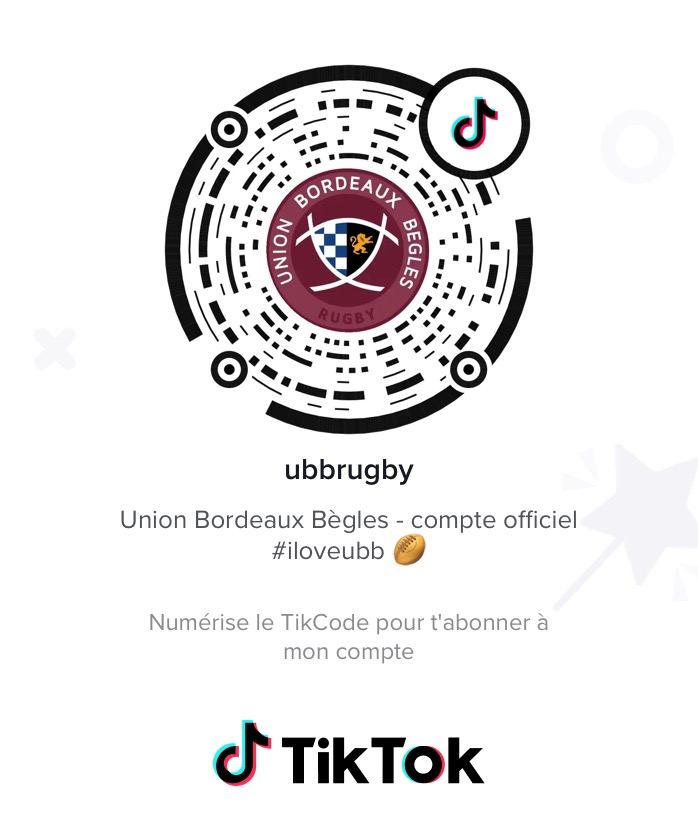 L'UBB est sur TikTok : @ubbrugby