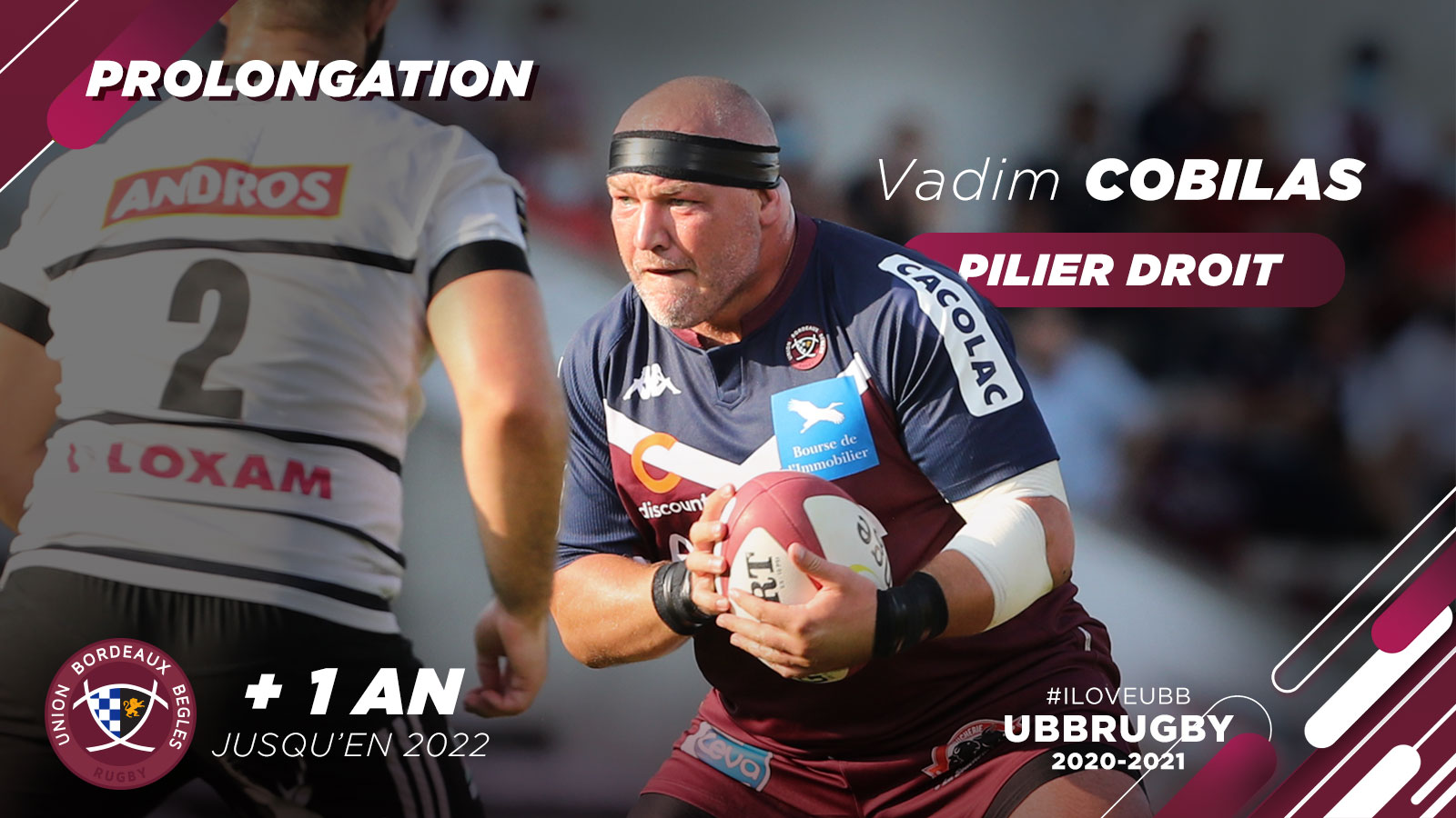 Vadim Cobilas prolonge avec l'UBB.