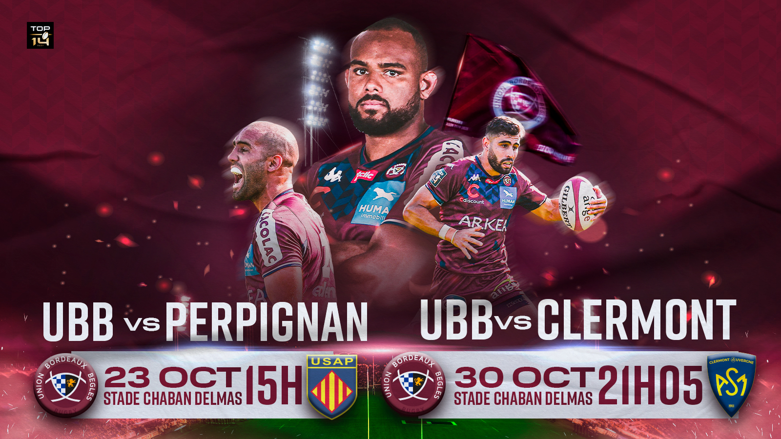 UBB - USAP et UBB - Clermont