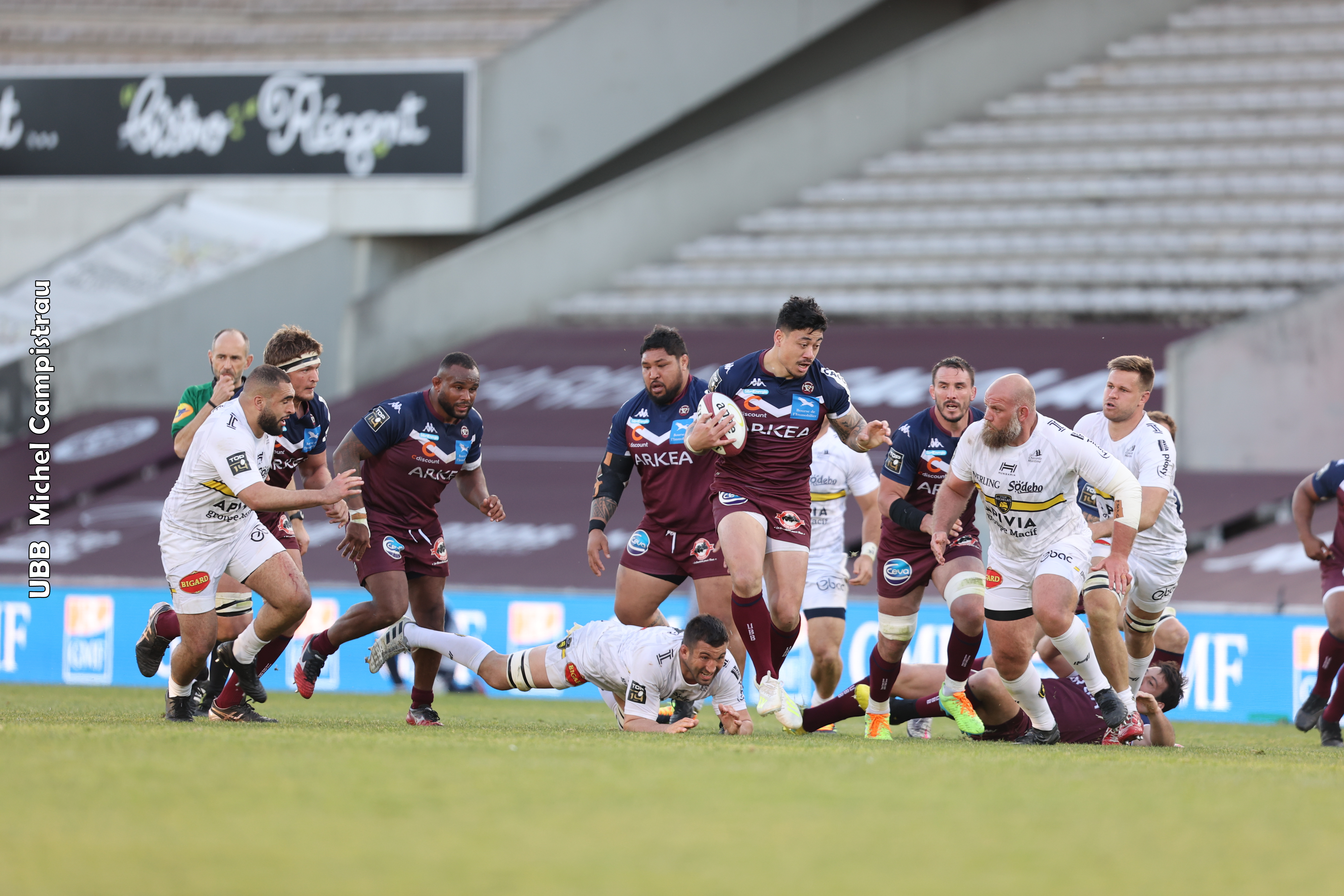 Ben Lam face au Stade Rochelais en 2020