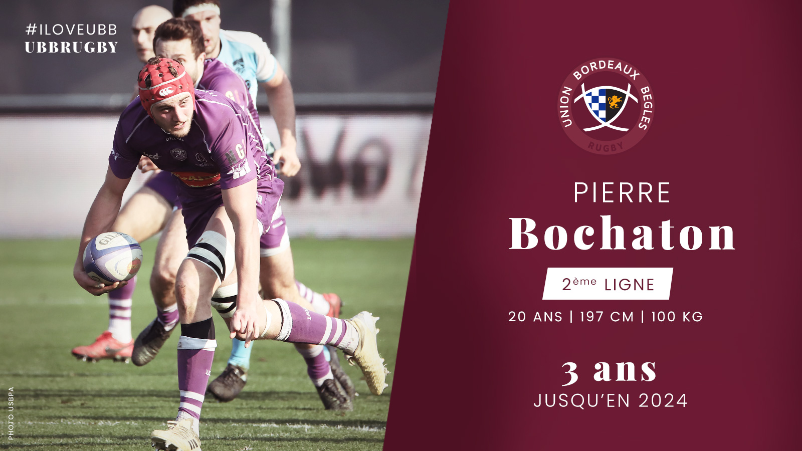 Pierre Bochaton jusqu'en 2024 à l'UBB