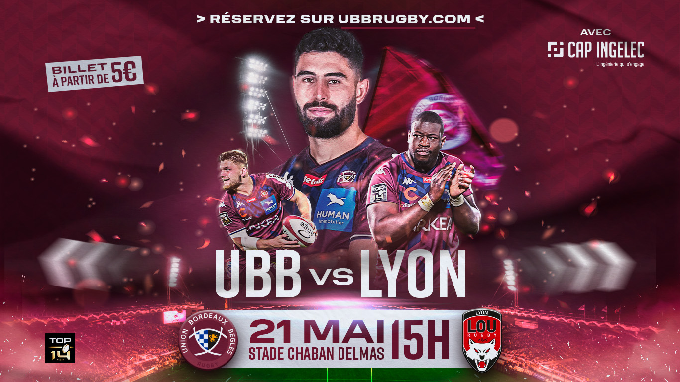 Ubb Match Dernier match pour utiliser vos Tokens - Actualités - Union Bordeaux ...