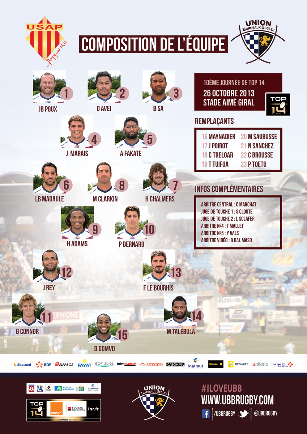 USAP UBB TOP 14 