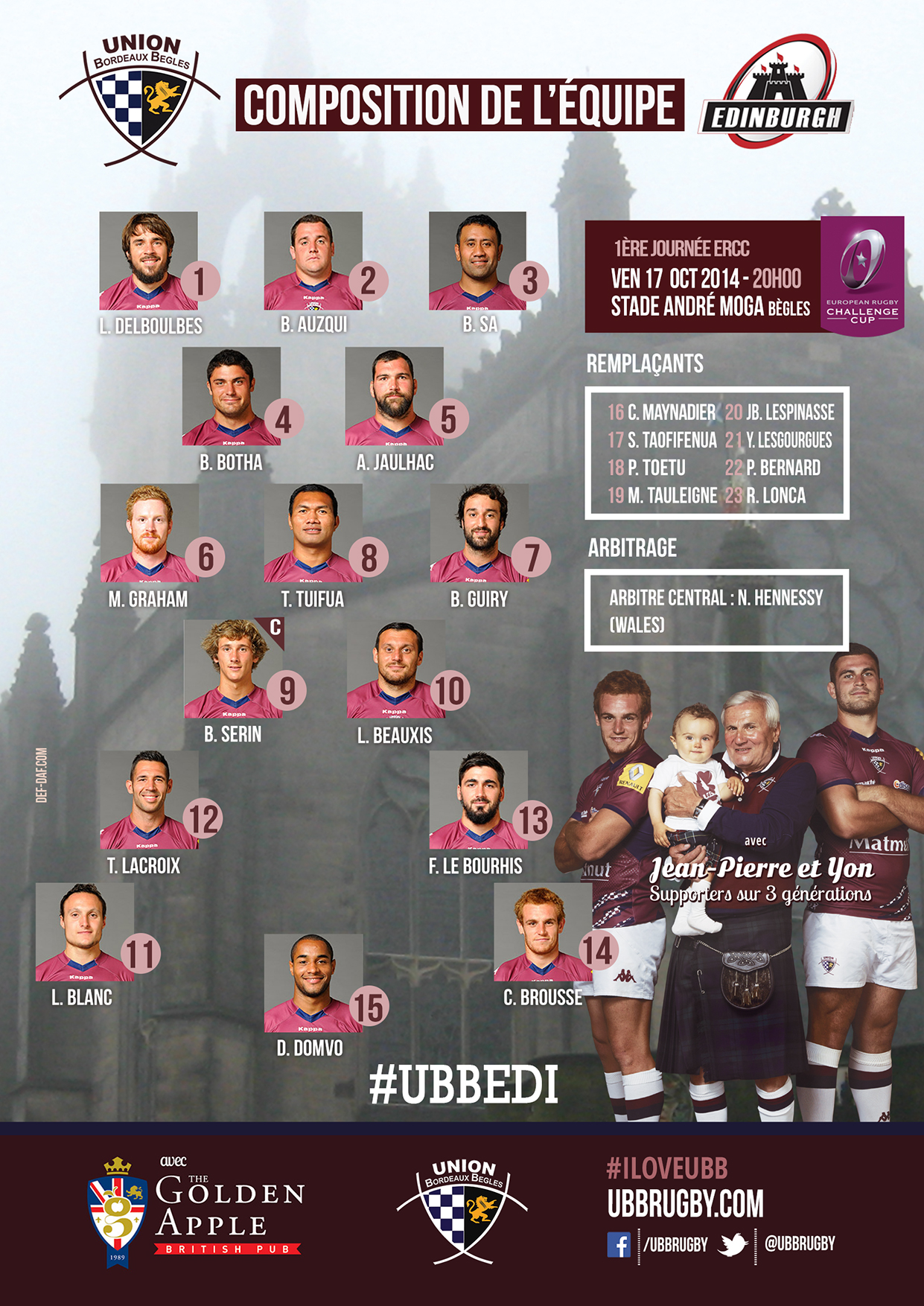 Compo UBB - EDIMBOURG 