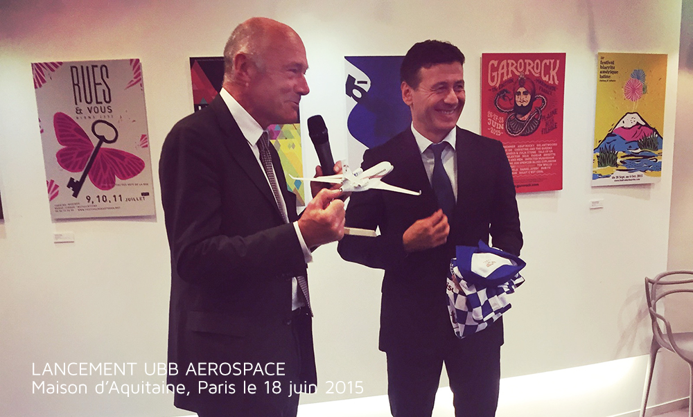 Lancement officiel UBB Aerospace - Maison d'Aquitaine Paris juin 2015