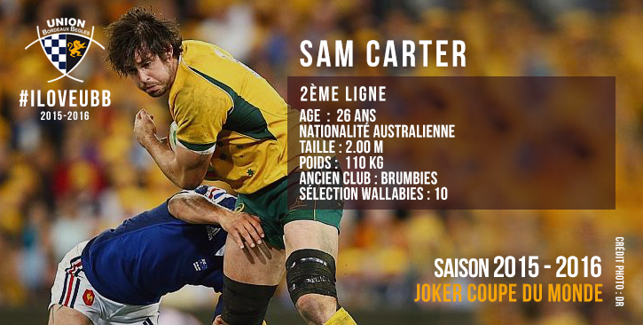 Sam Carter Joker Coupe du Monde