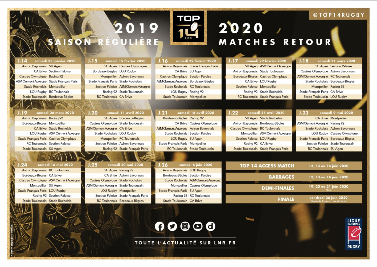 Calendrier application de rencontres