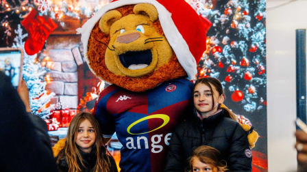 Léo au goûter de Noël solidaire de l'UBB