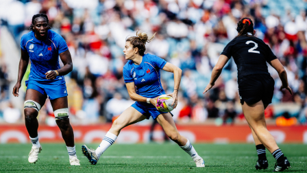 Carla Arbez pendant la Coupe du Monde 2025